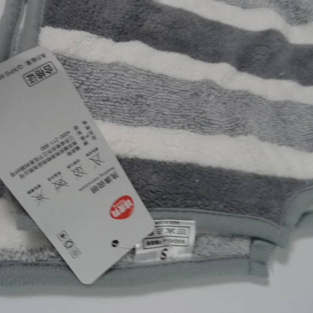 DOG Absorbent Bathrobe Dog Drying Robe Soft Sleepwear Towel - Adjustable S/M